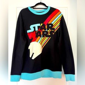 Disney / Star Wars black retro pullover crew neck sweater